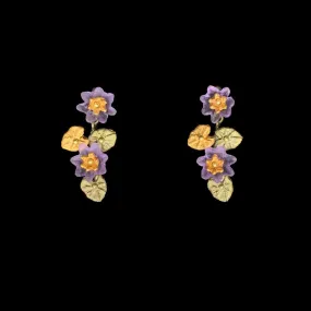 Giverny Water Lilies Earrings - Dangle Post