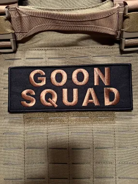 Goon Squad Patch ( 3” x 8”) Raised Embroidered Hook and Loop