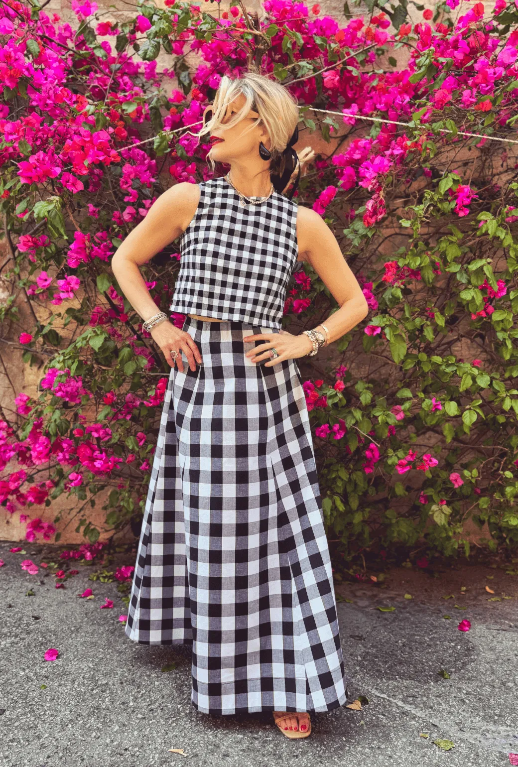 Guest Skirt - Black & White Gingham