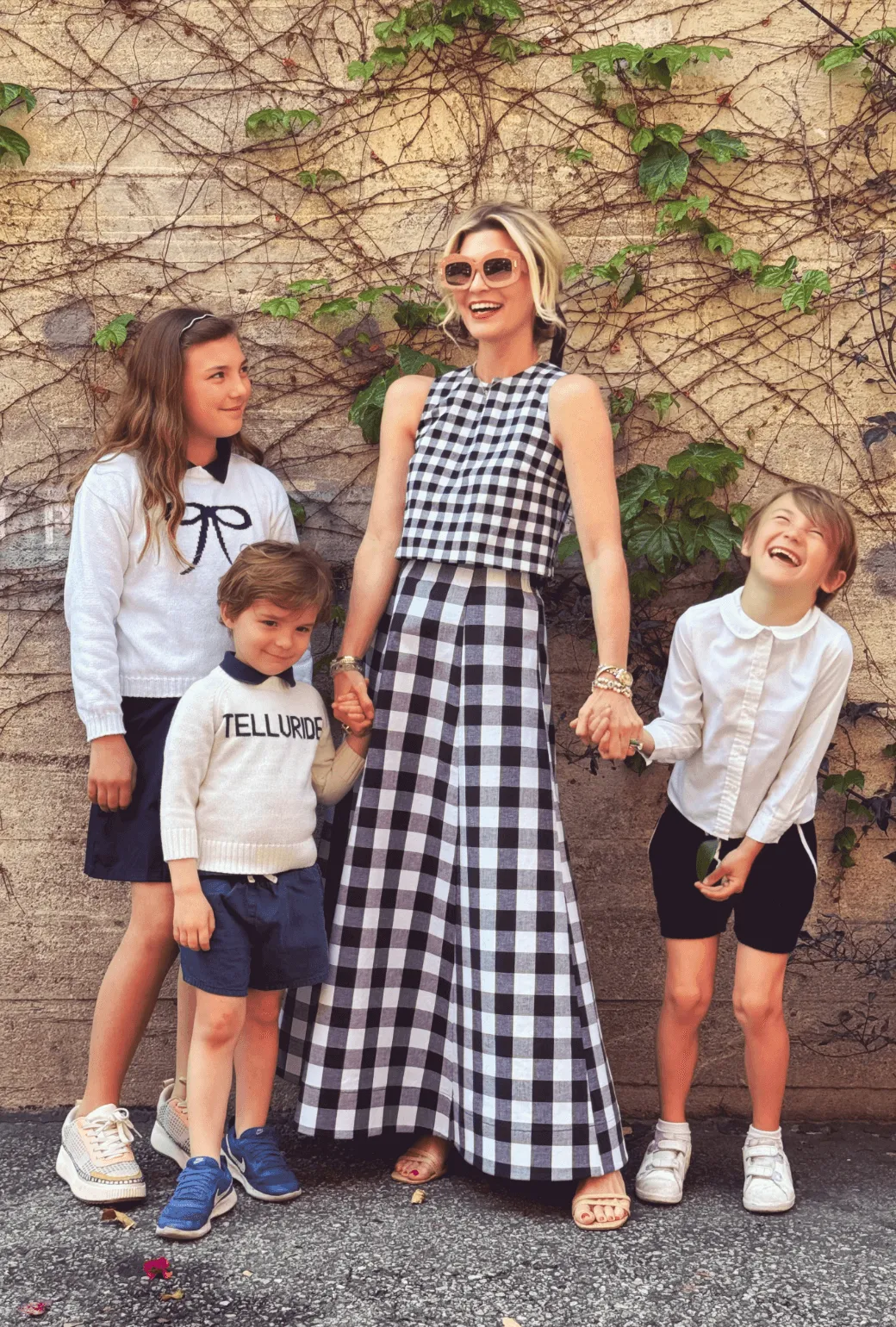 Guest Skirt - Black & White Gingham