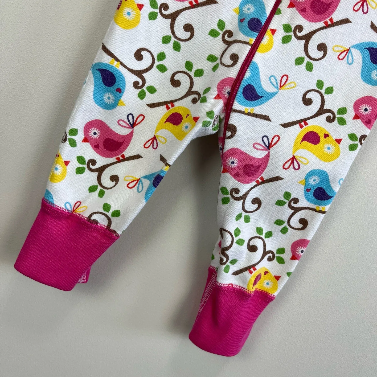 Hanna Andersson Colorful Bird Pajamas 60 cm (6-9 Months)