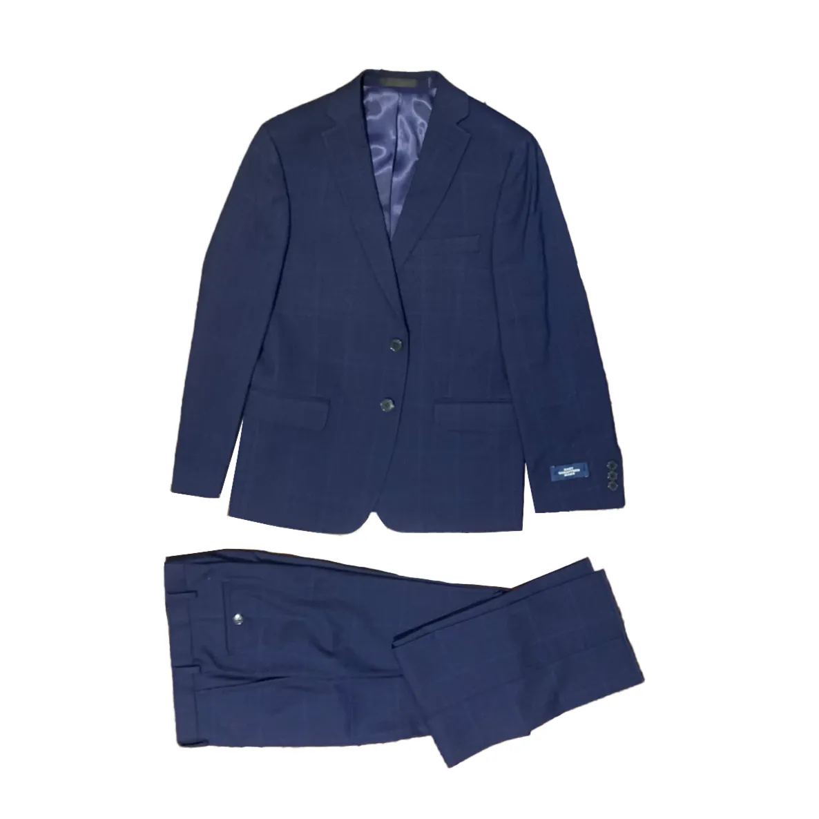 Hart Schaffner Marx Boys Navy Wool Suit