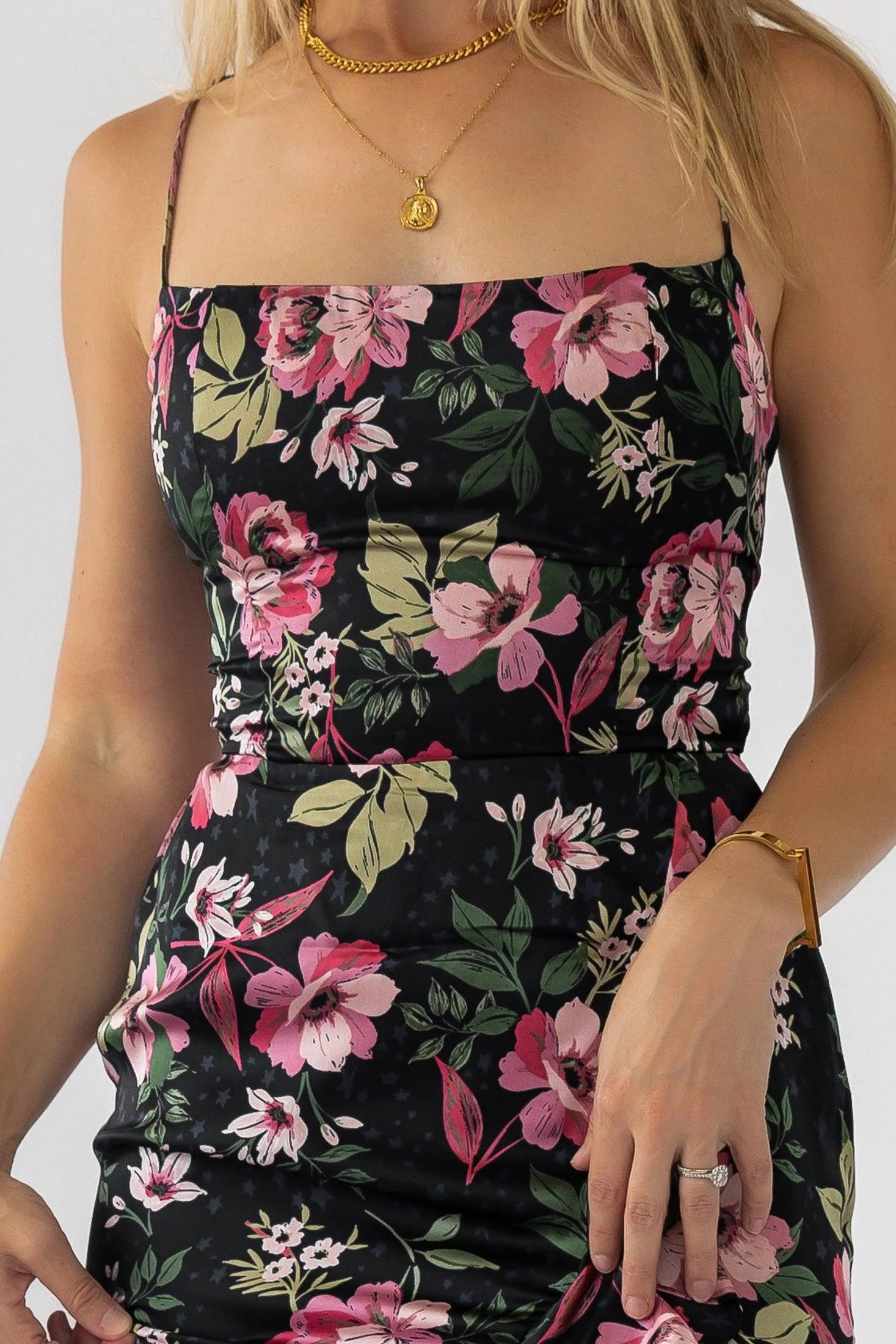 Hathaway Black Floral Maxi Dress - Final Sale