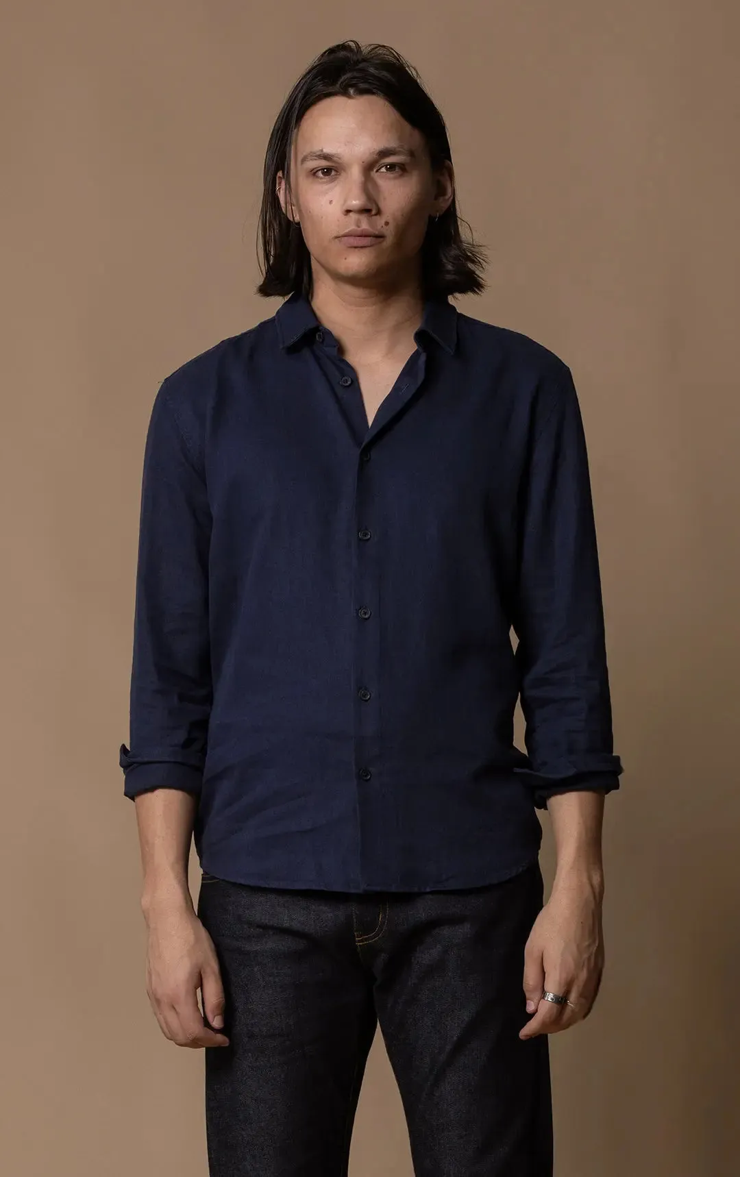 HEMP TENCEL LAUNDERED SHIRT