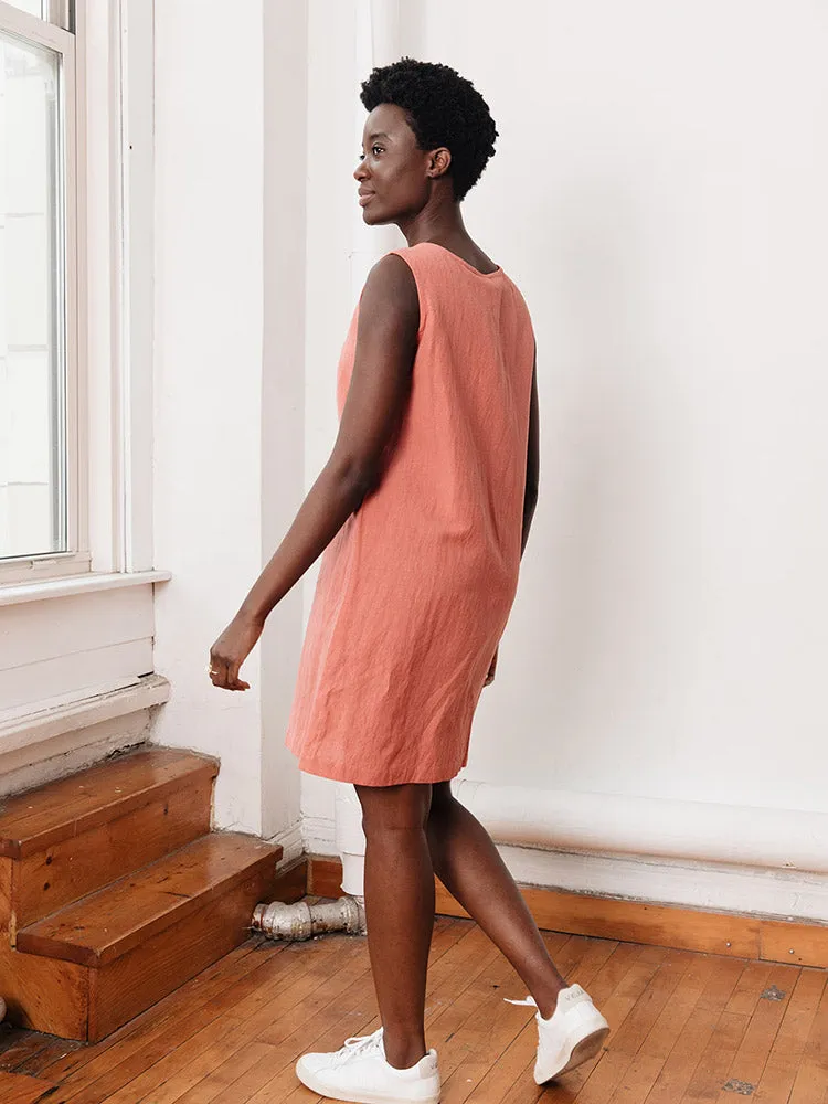 Jacklyn Shift Dress - Rose Linen