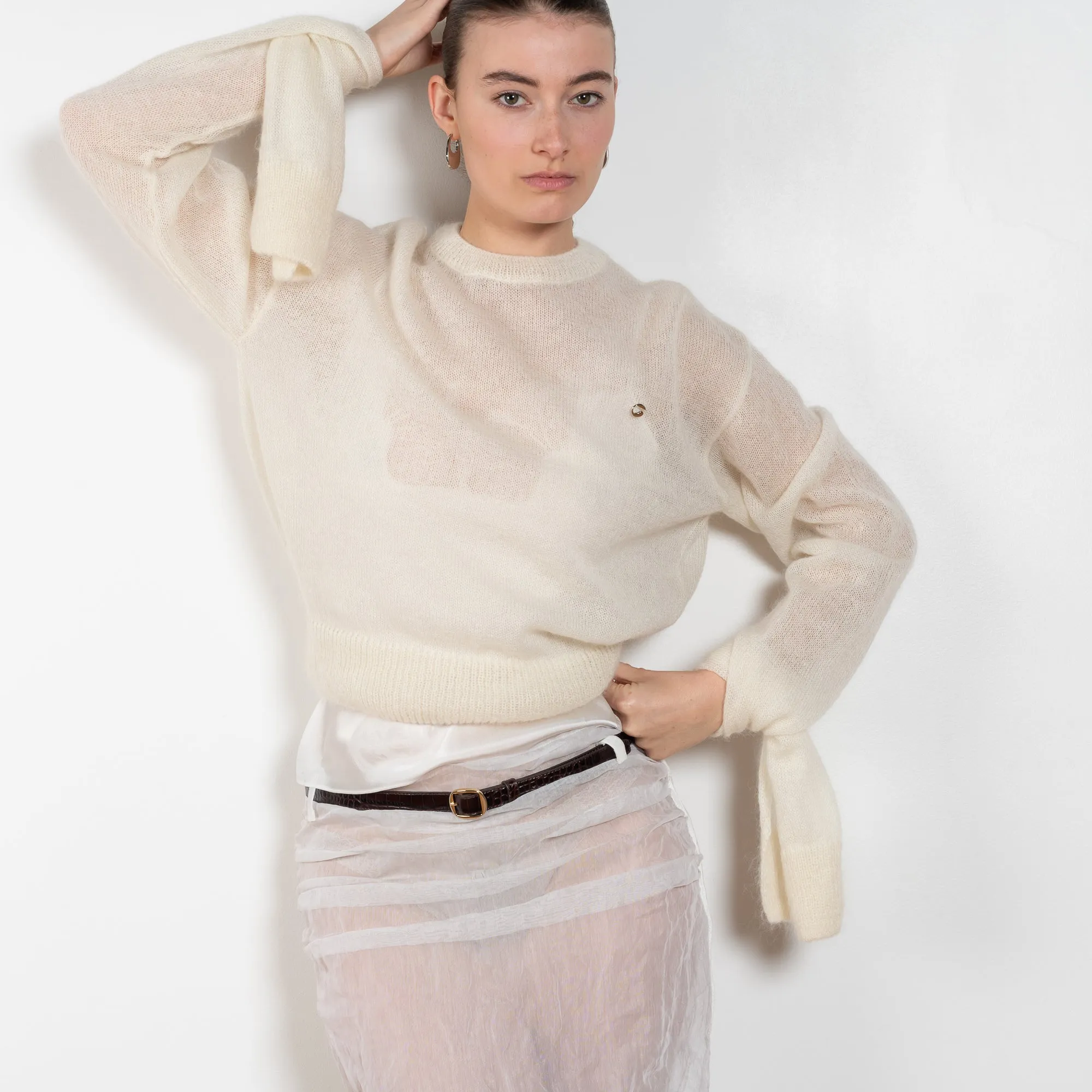 Knotted Sleeve Jumper