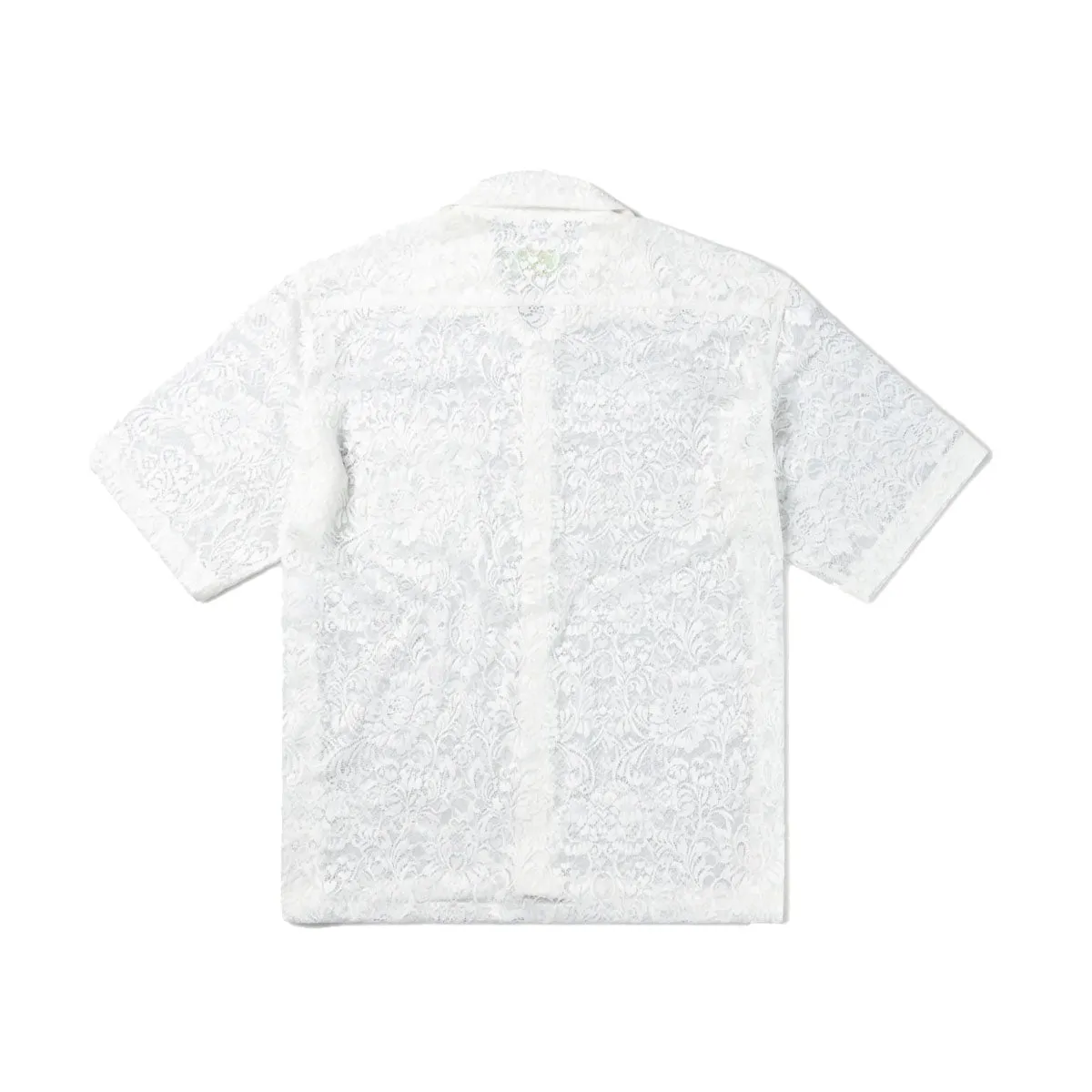 Lace Hawaiian Shirt White