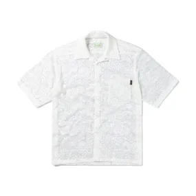 Lace Hawaiian Shirt White