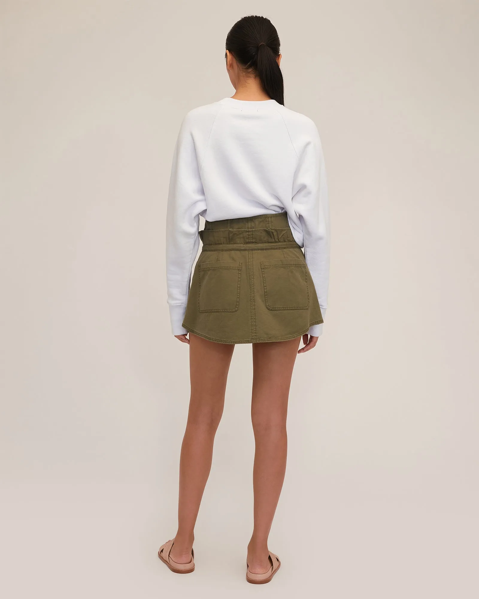 Layla Canvas Corset Cargo Mini Skirt