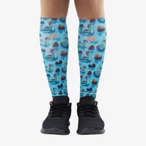 Loch Ness Monsters Compression Leg Sleeves