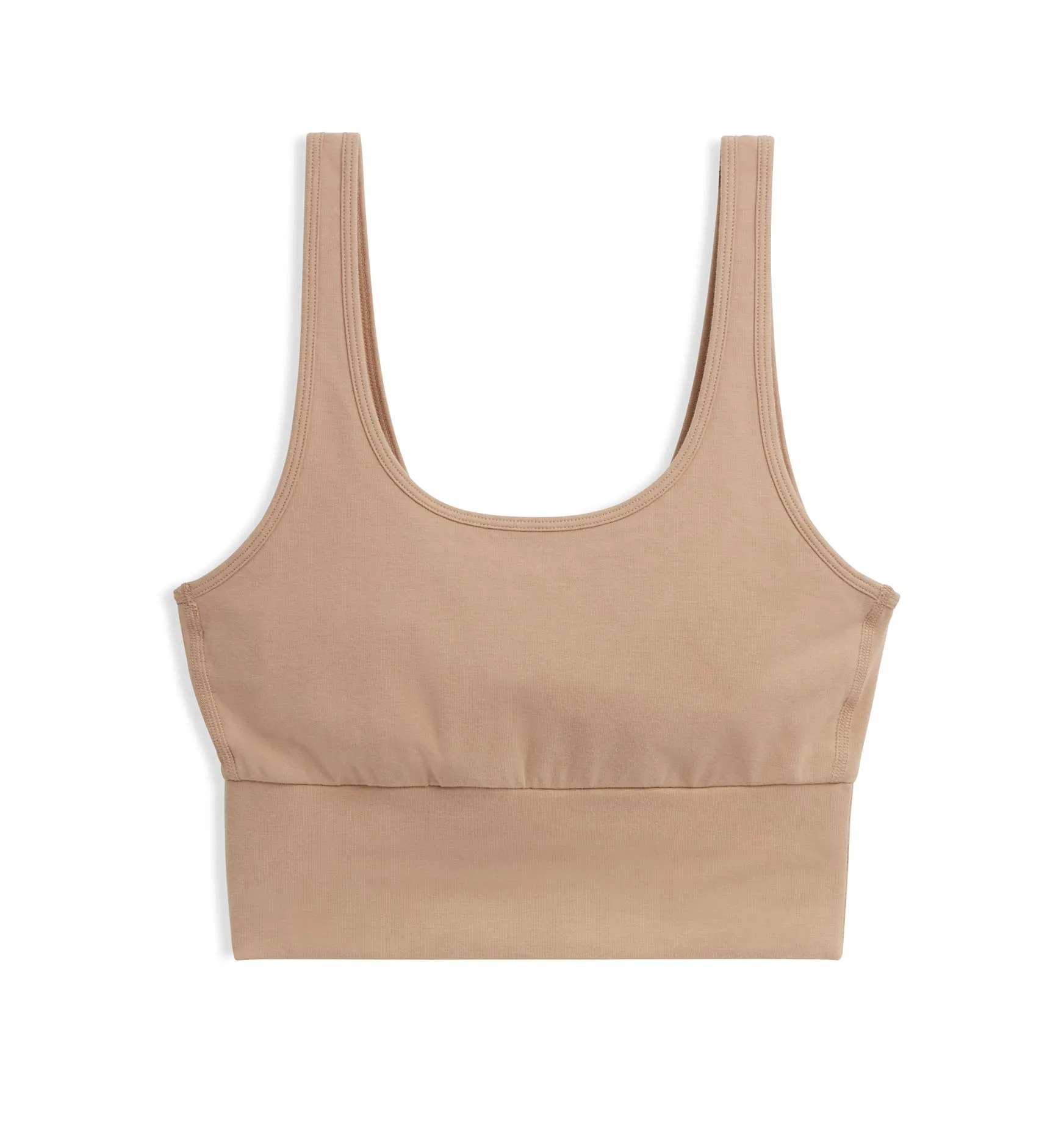 Longline Scoop Bra - Chai