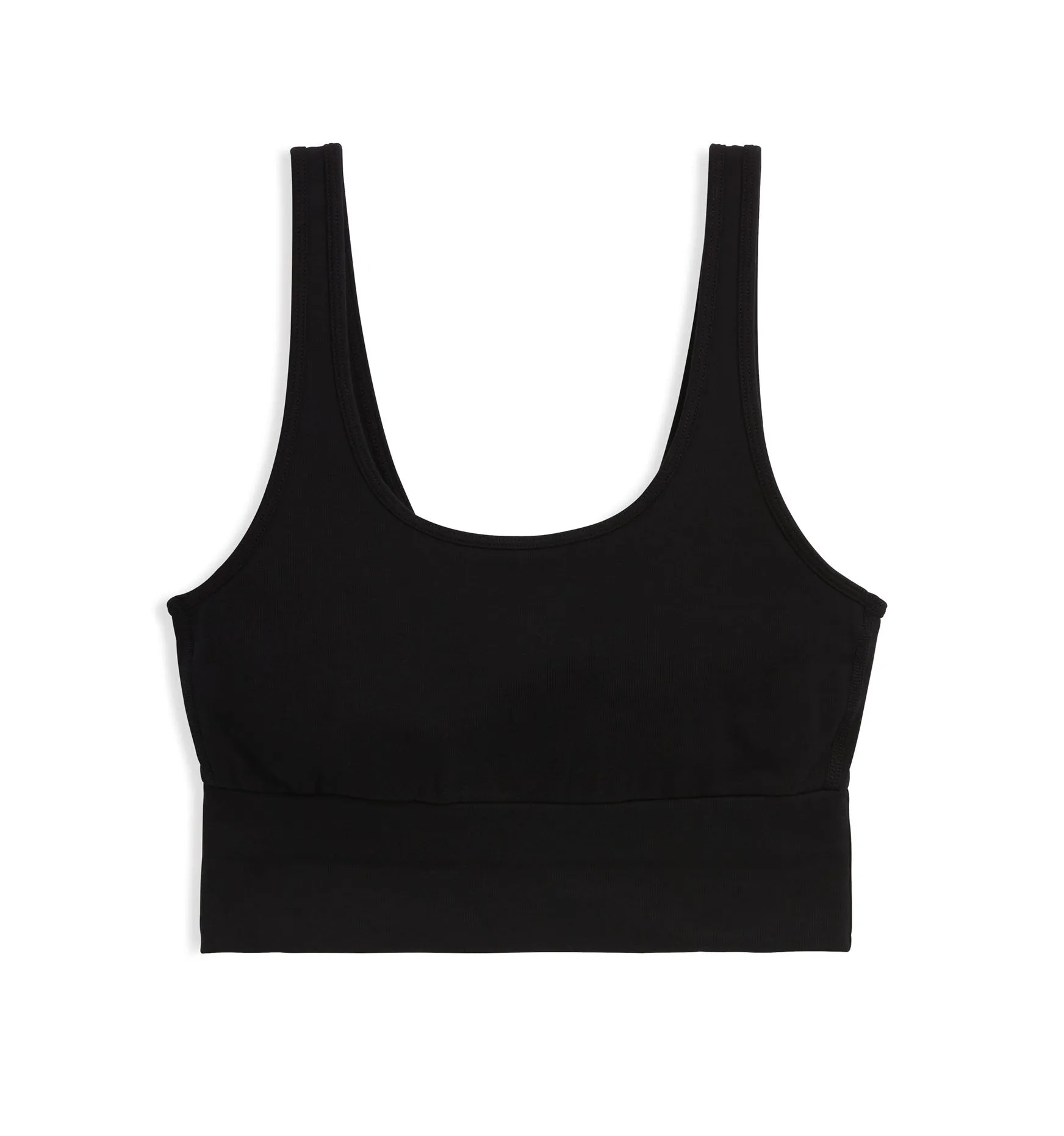 Longline Scoop Bra - X= Black