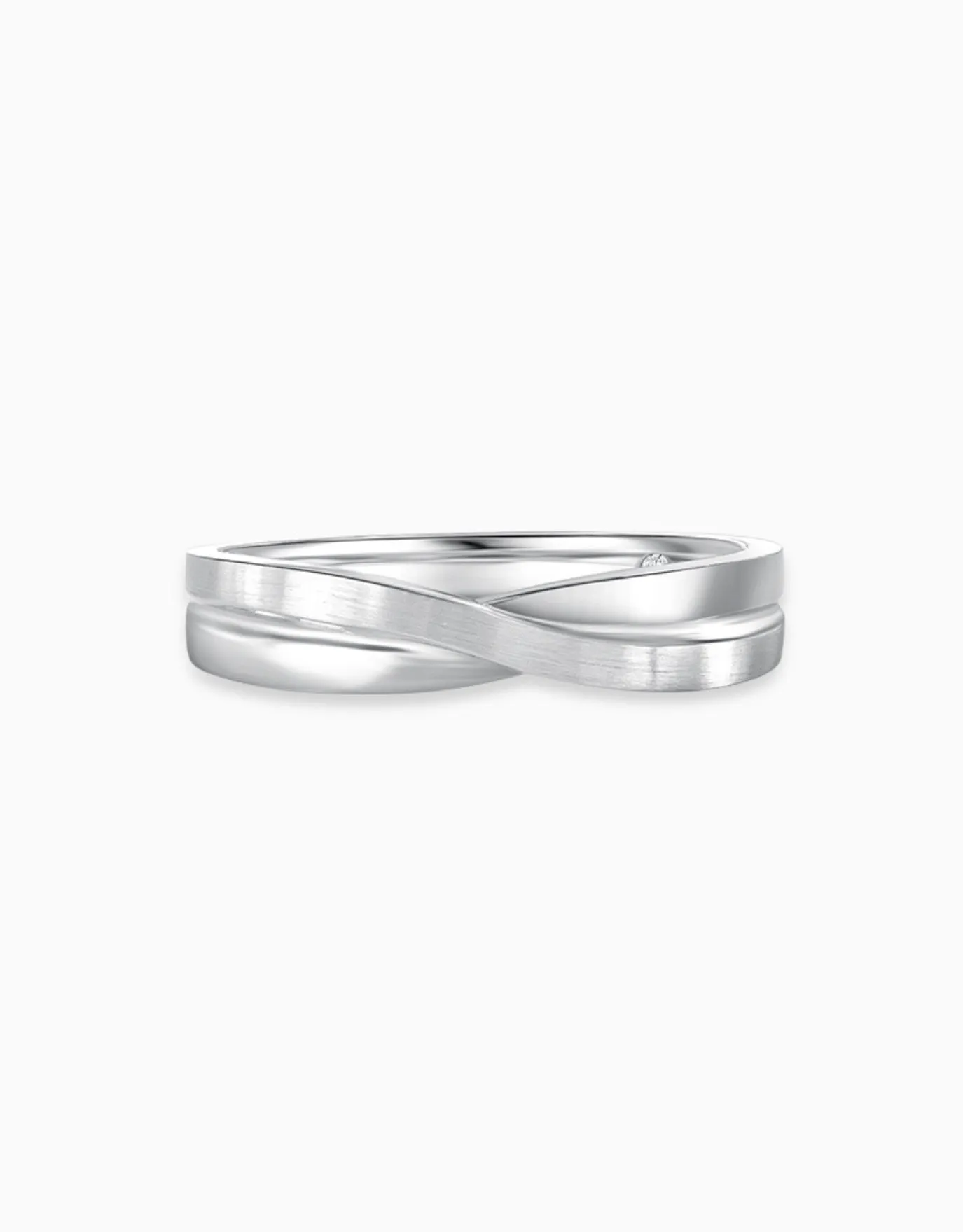 LVC Purete Bliss Wedding Band in Platinum