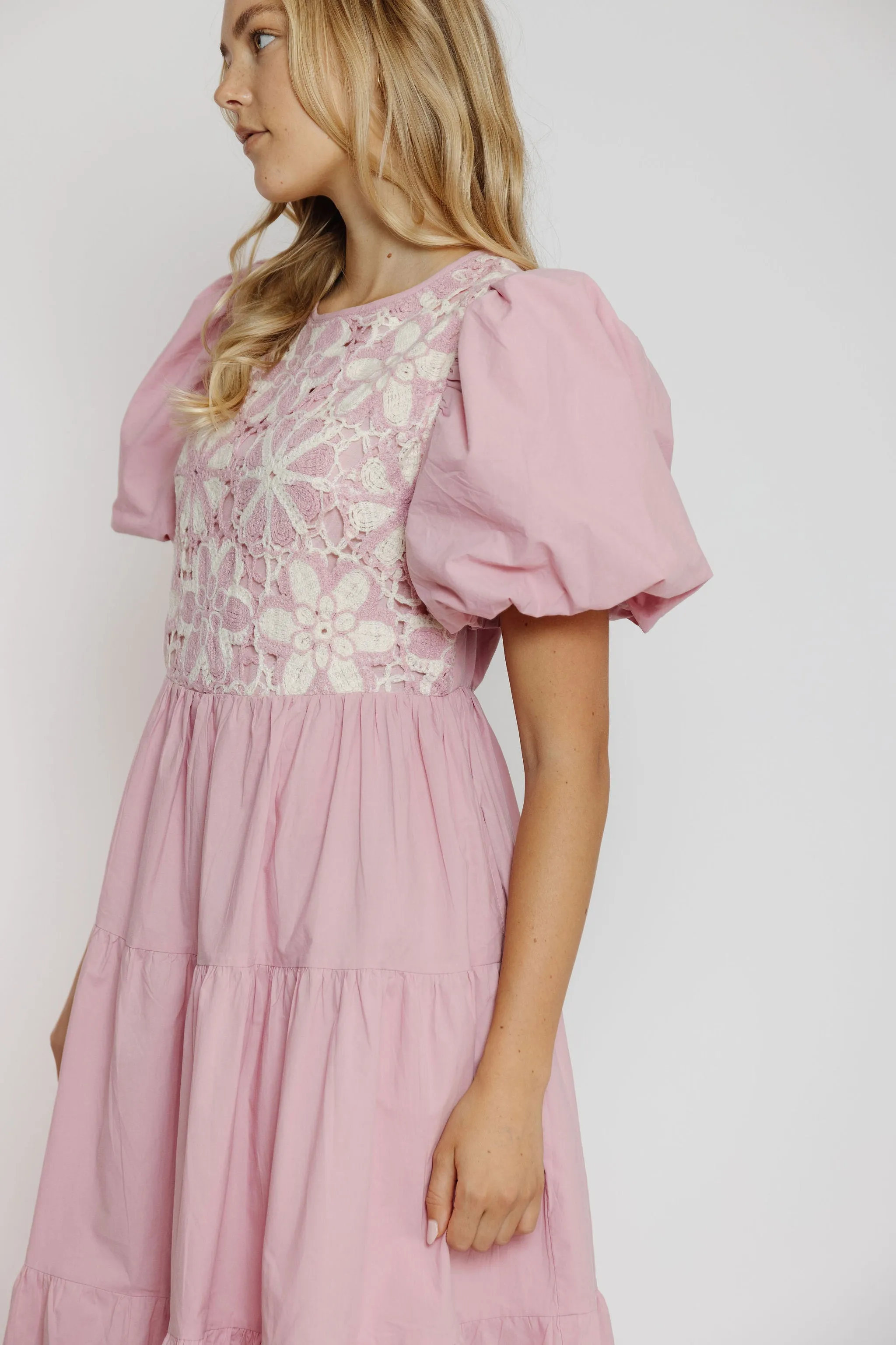 Maddie Dress in Ballerina Pink