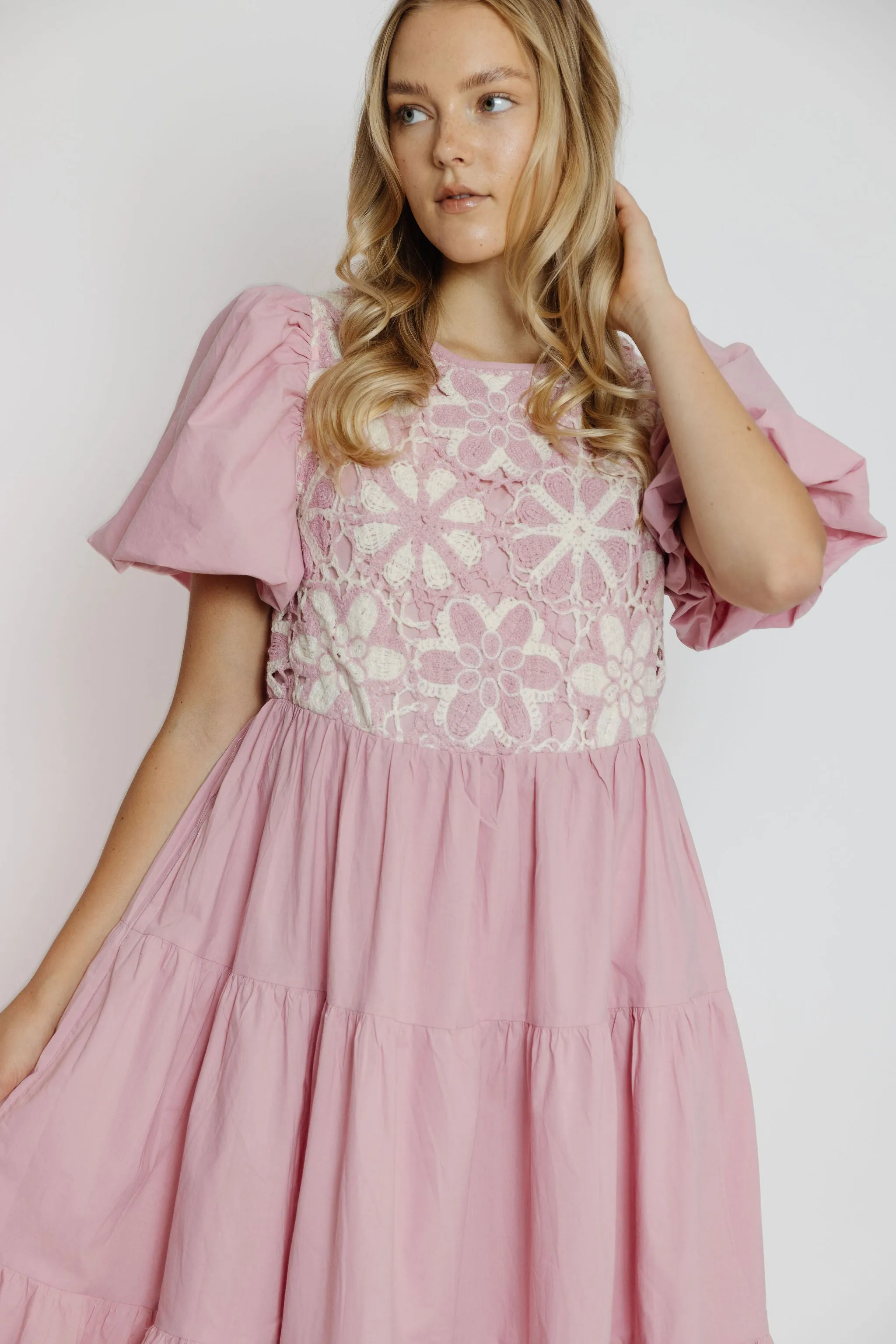 Maddie Dress in Ballerina Pink