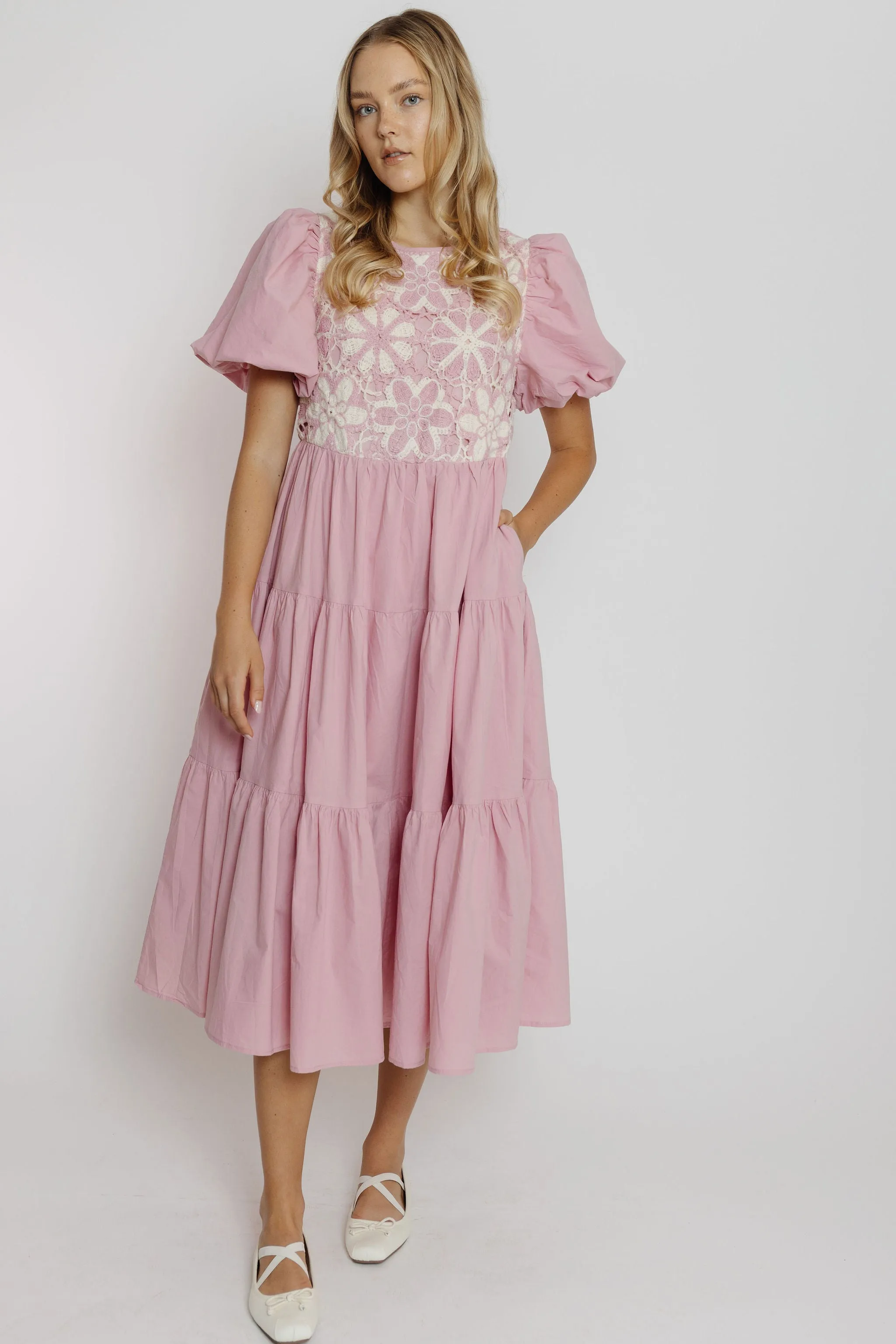 Maddie Dress in Ballerina Pink