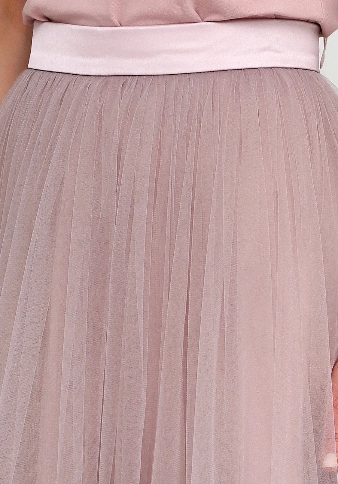 Magia tulle midi skirt