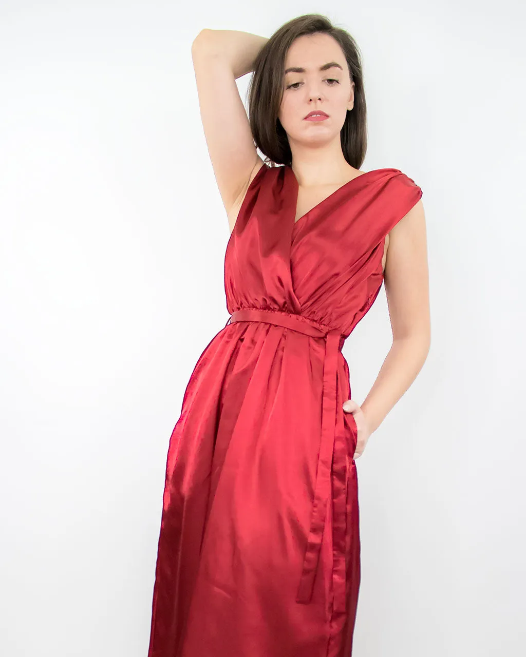 Maia Midi Red Occasion Dress