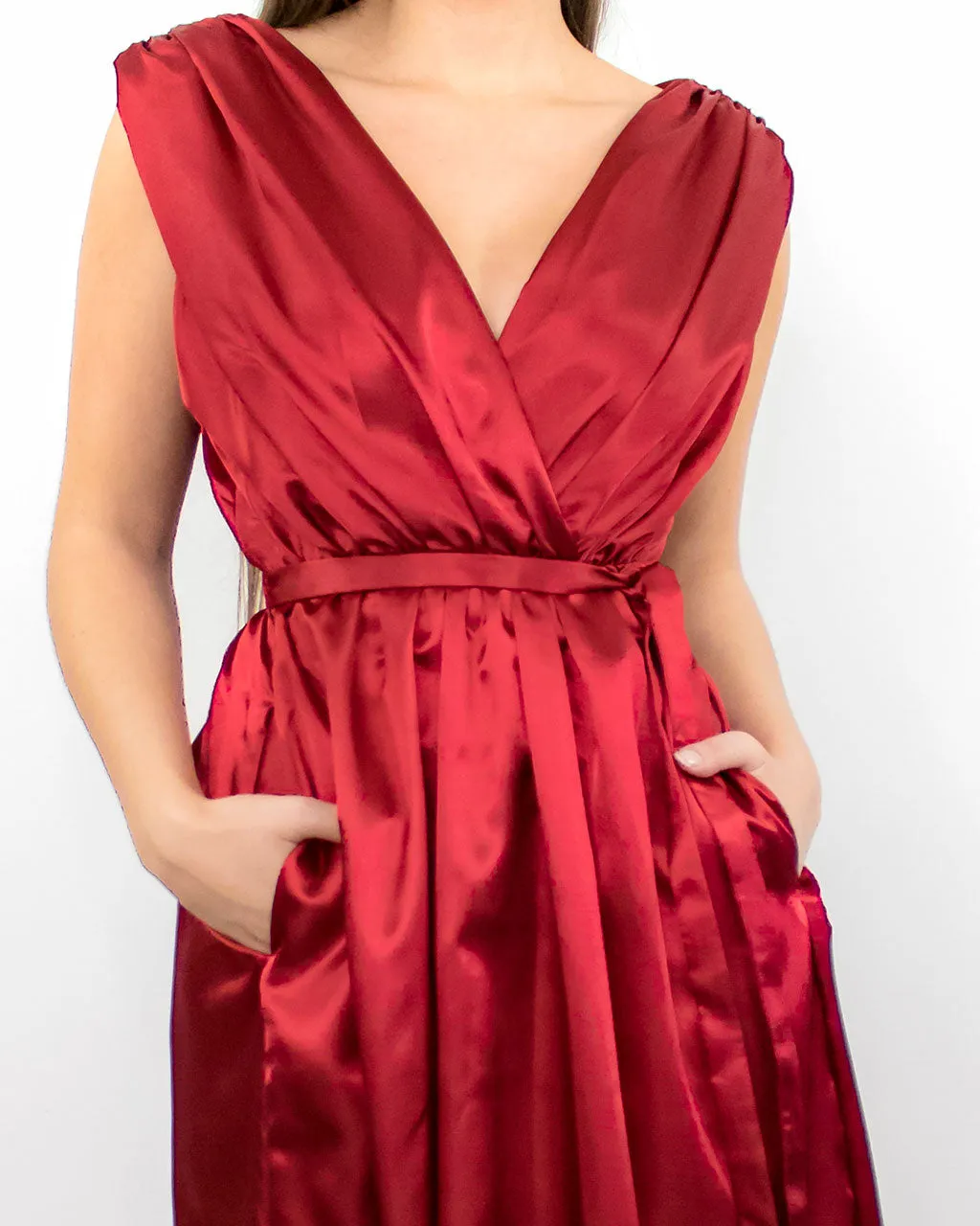 Maia Midi Red Occasion Dress