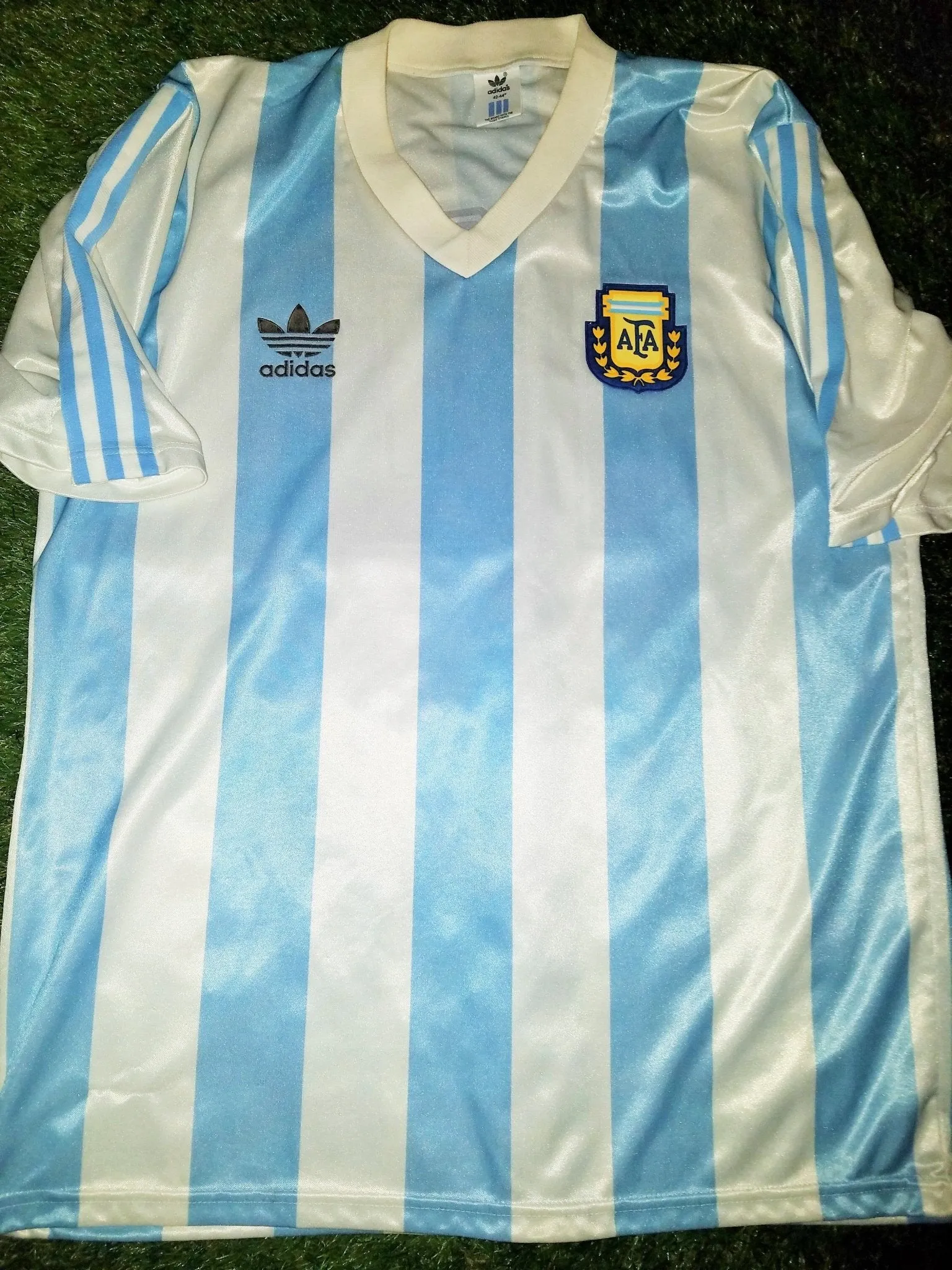 Maradona Argentina Adidas 1990 1991 1992 Home Jersey Shirt Camiseta Maglia L