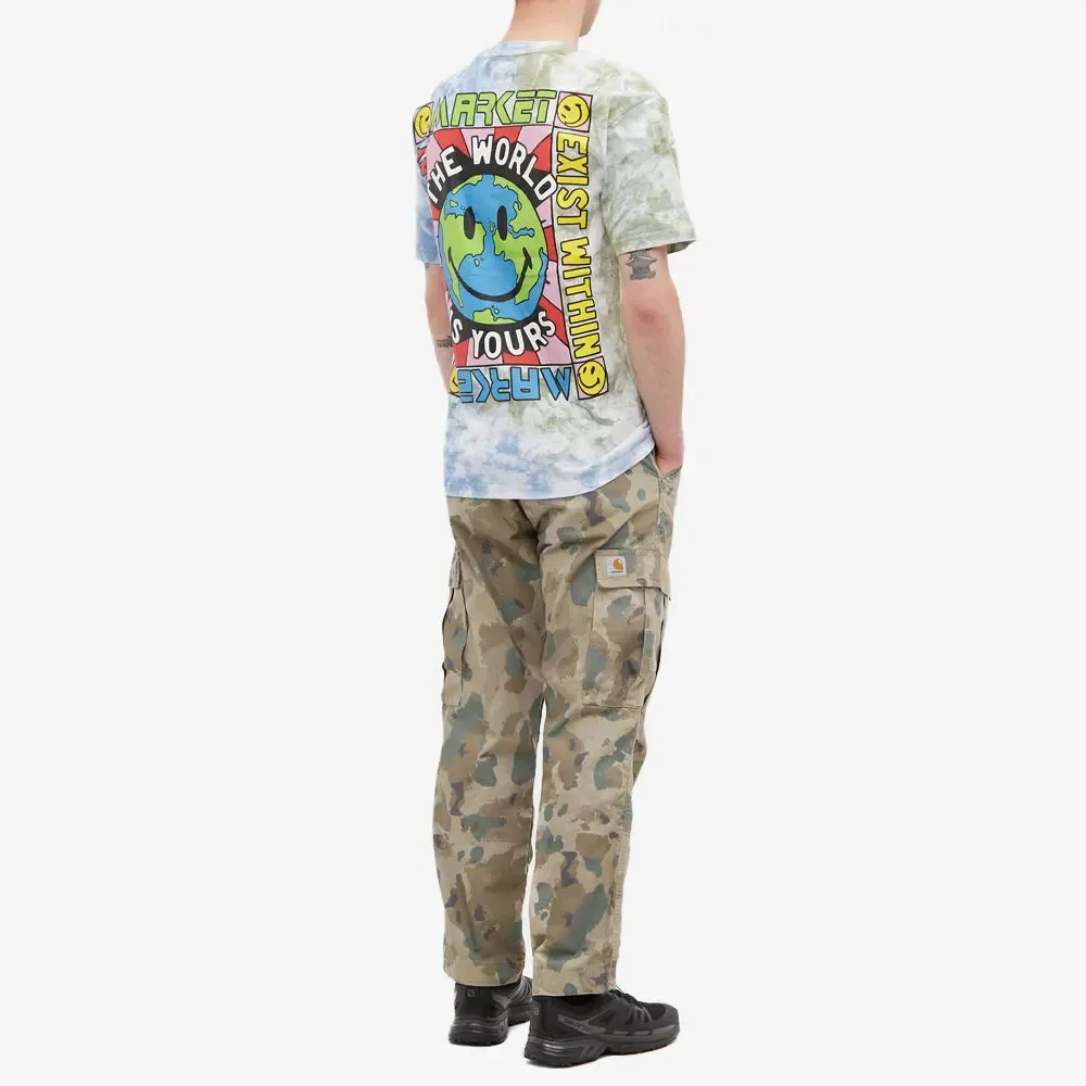 Market Smiley Peace And Harmony World Tee Tie-Dye.