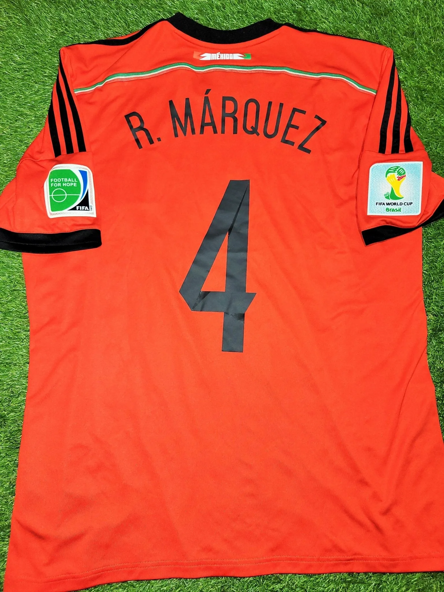 Marquez Mexico 2014 WORLD CUP Soccer Away Jersey Shirt Camiseta XL SKU# G74508