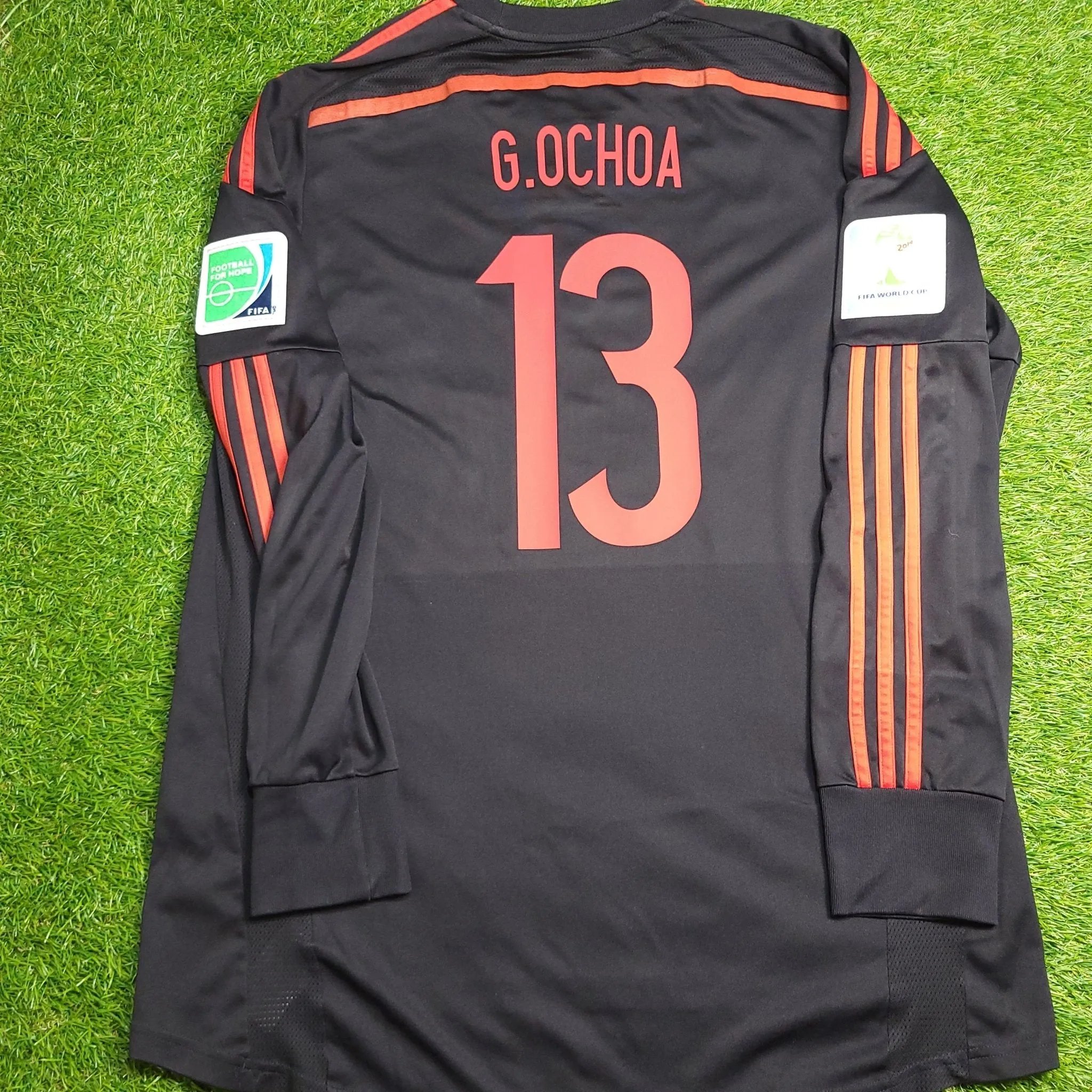 Memo Ochoa Mexico 2014 WORLD CUP GK Soccer Jersey Shirt L SKU# G86995