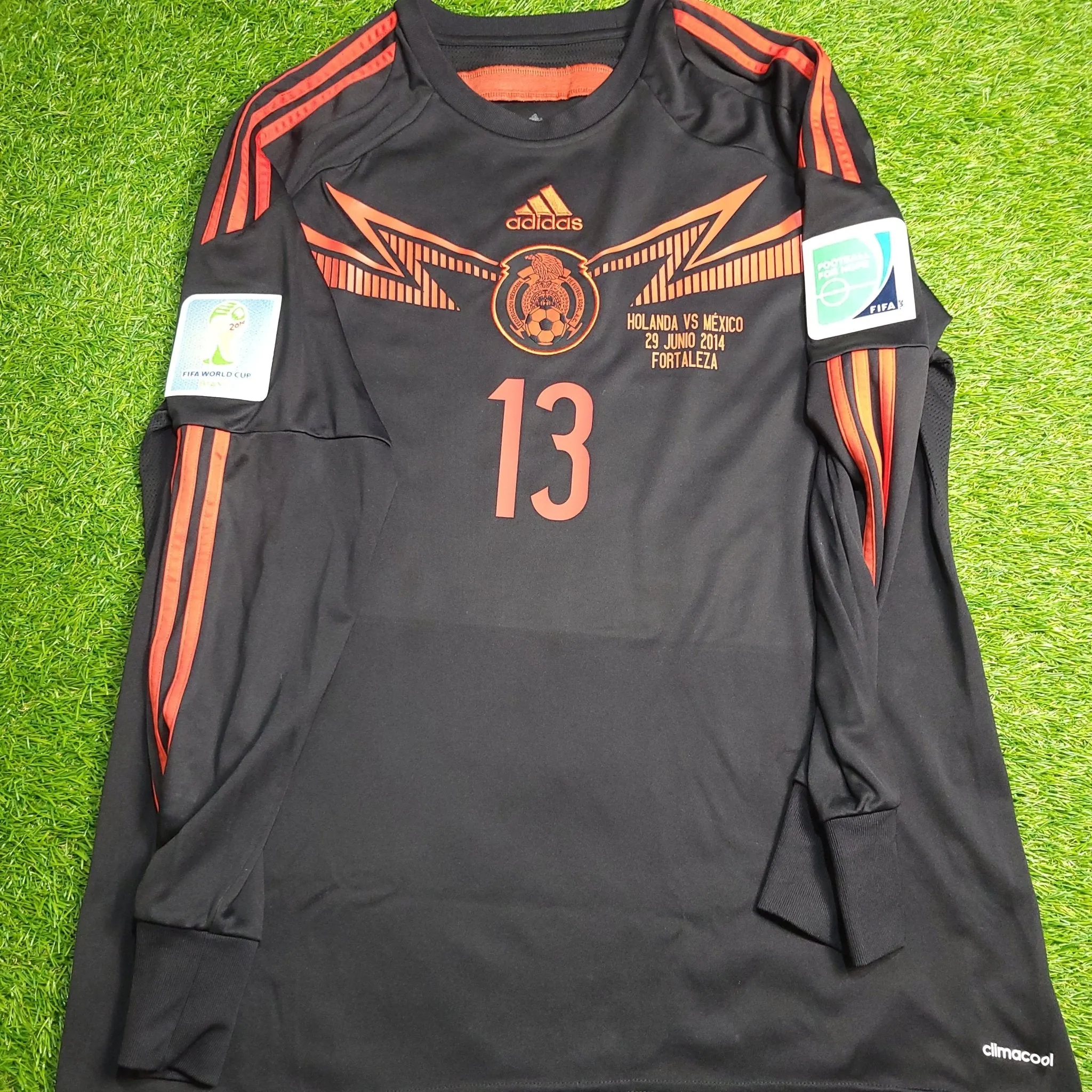 Memo Ochoa Mexico 2014 WORLD CUP GK Soccer Jersey Shirt L SKU# G86995