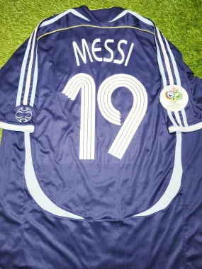 Messi Argentina 2006 WORLD CUP Away Soccer Jersey Shirt XL SKU# 069519