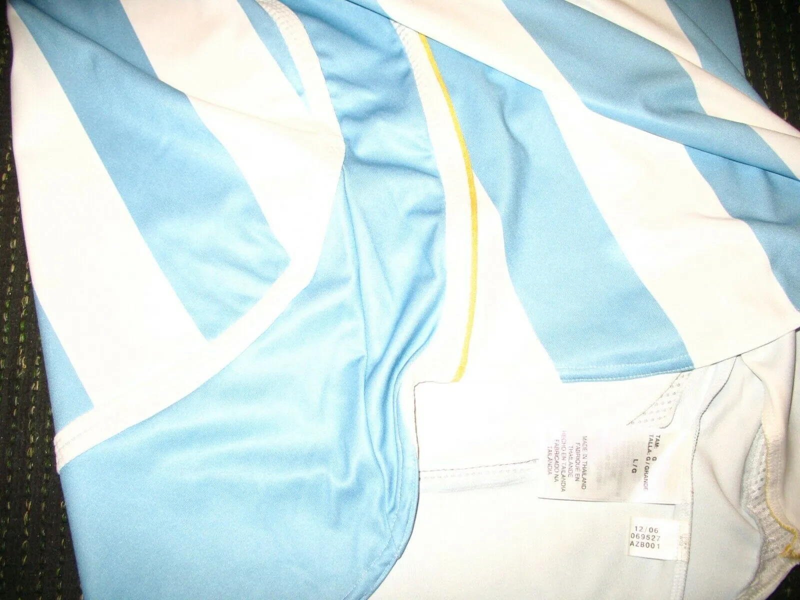 Messi Argentina 2006 World Cup PLAYER ISSUE FORMOTION Jersey Camiseta L