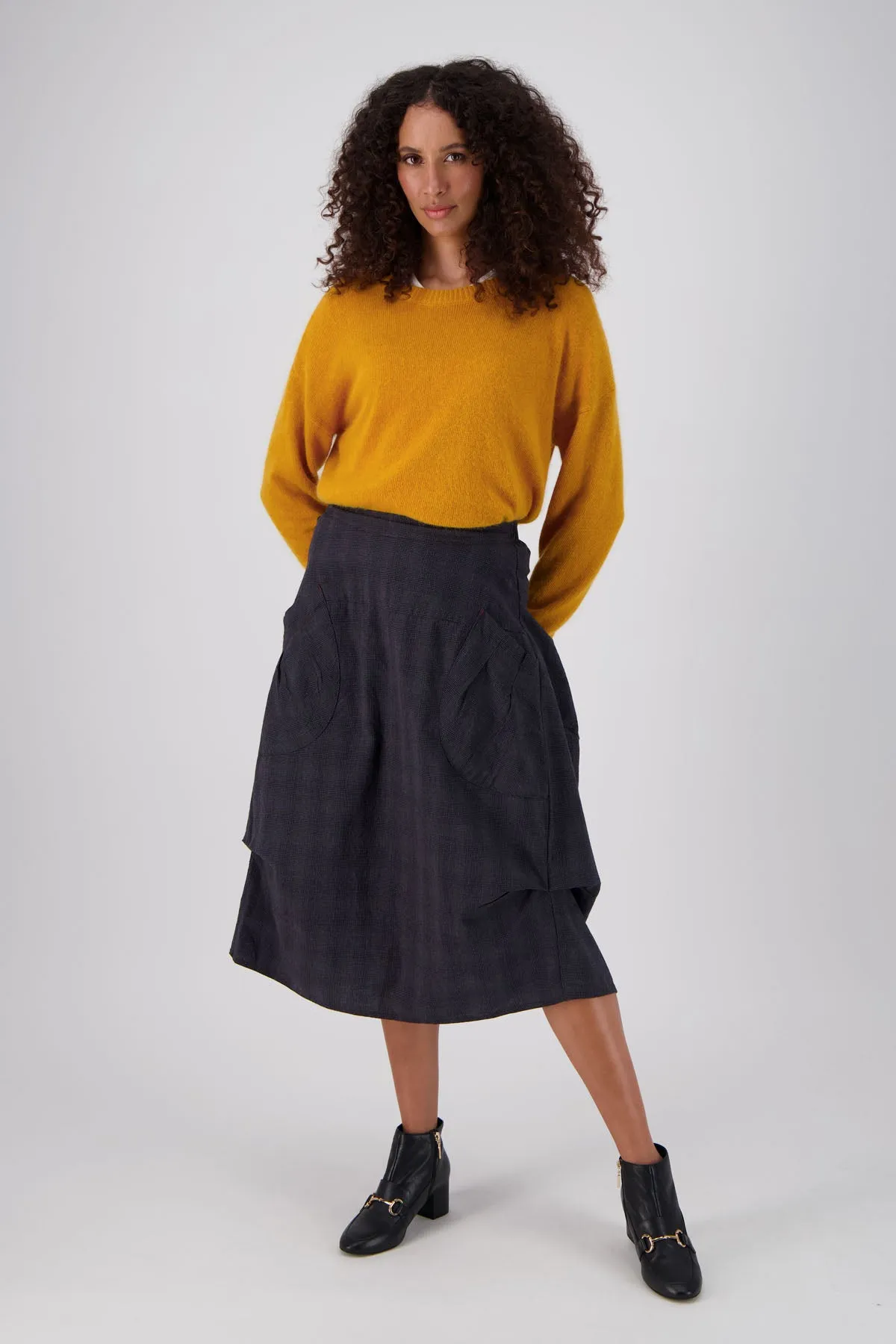 Milwaukee Textured Skirt Charcoal