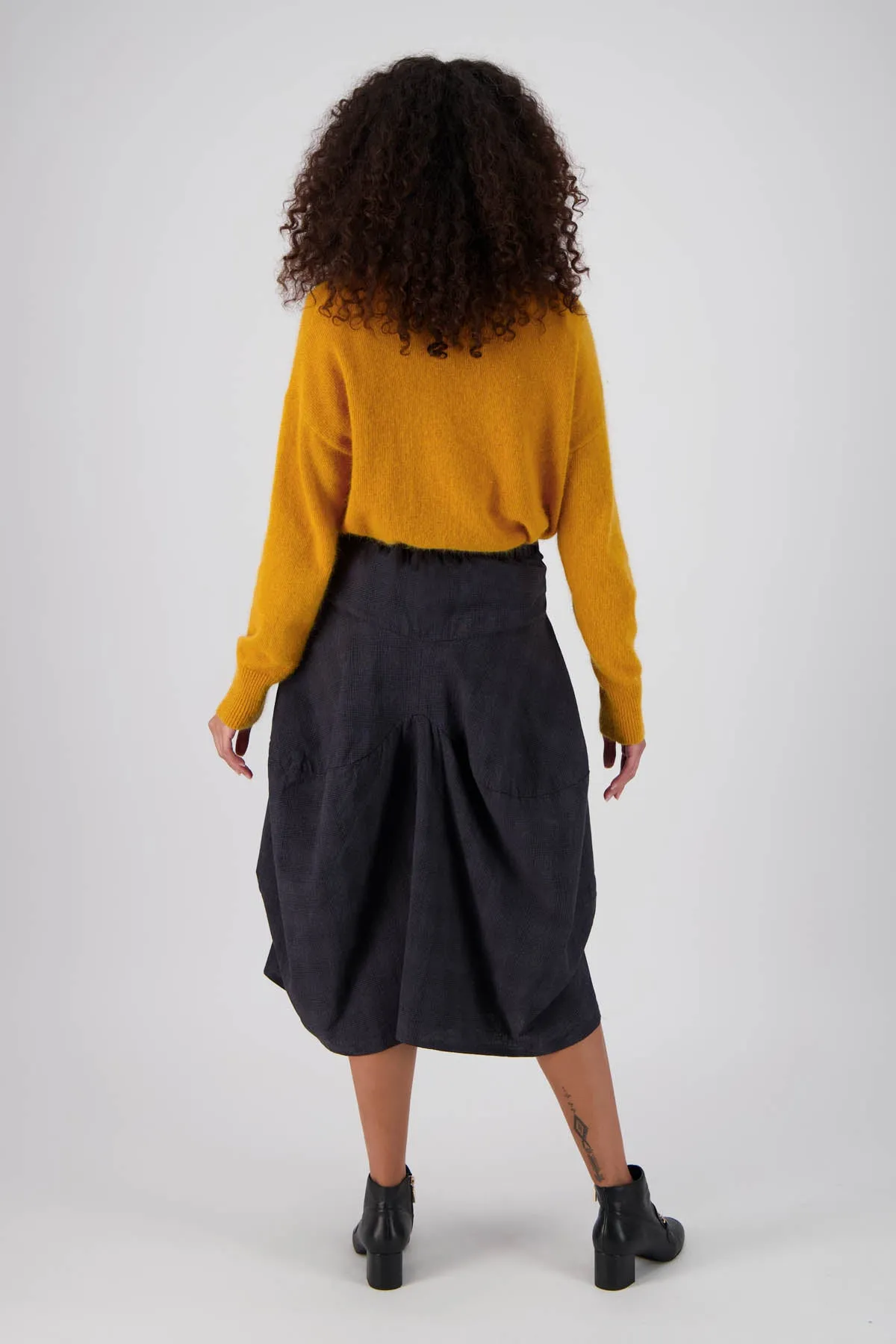 Milwaukee Textured Skirt Charcoal