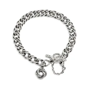 Mini Algerian Loveknot Double French Curb Bracelet