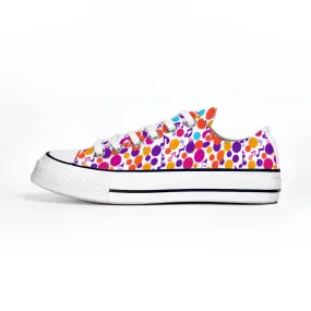 Musical Pattern Collection - Unisex Low Top Canvas Shoes