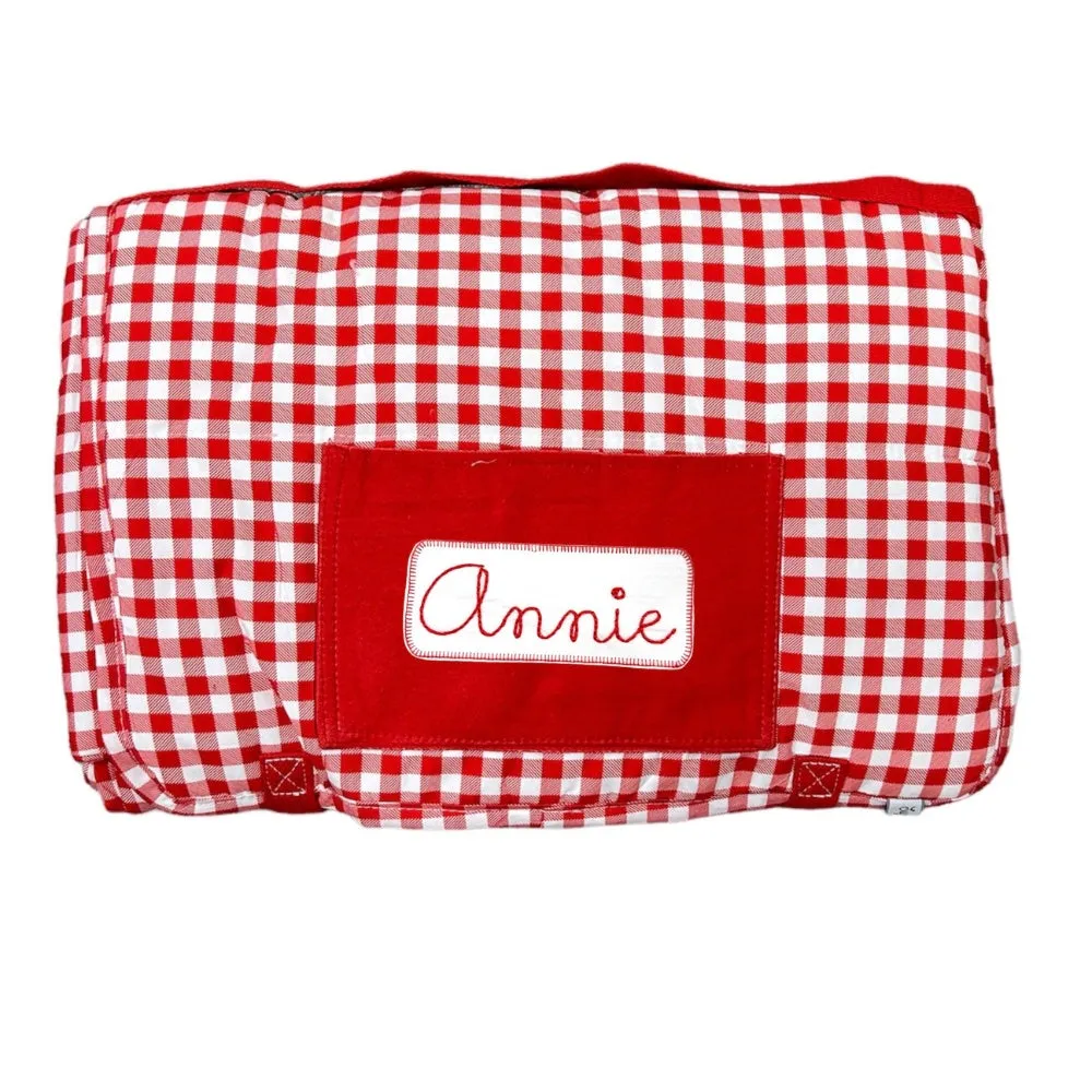 Nap Mat - Red Gingham