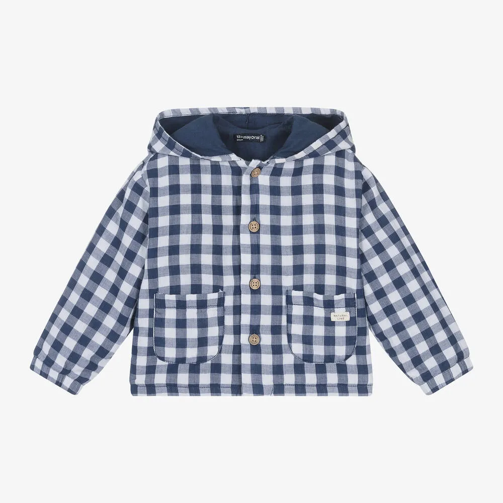 Navy Gingham Jacket