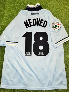 Nedved Lazio Umbro 1997 1998 Home Jersey Shirt M