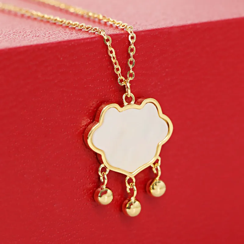 Net Red Wind Personality Safety Lock Pendant Clavicle Chain