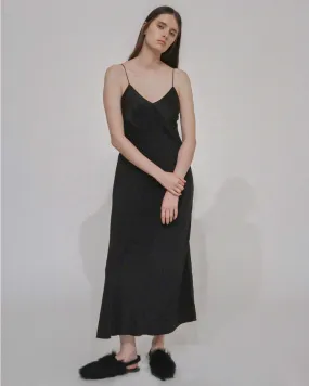 PANELED BIAS SLIP DRESS