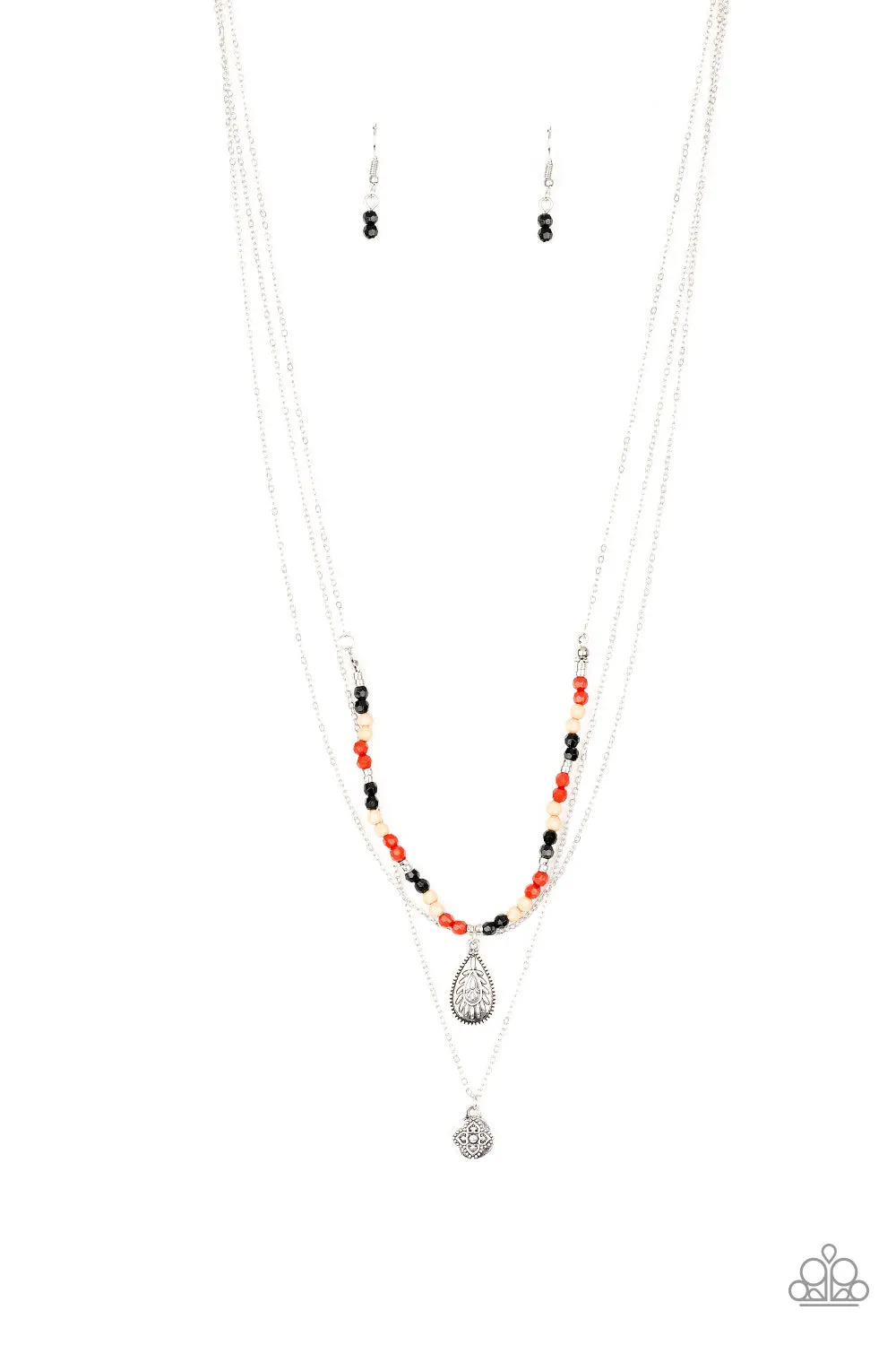 Paparazzi Necklace ~ Mild Wild - Multi Layer Neckace