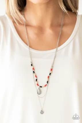 Paparazzi Necklace ~ Mild Wild - Multi Layer Neckace