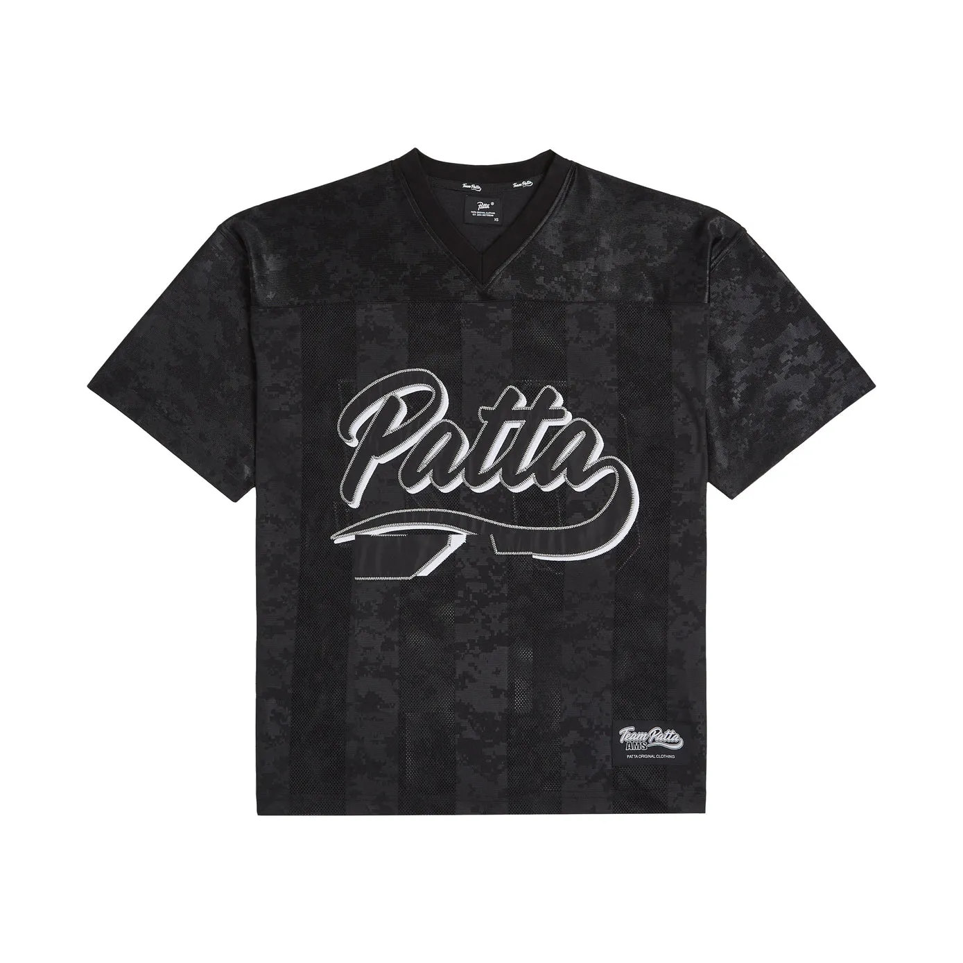 Patta Digi Lobi Mesh Football Jersey - Black