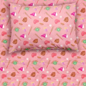 Pink All Stars Twin Sheet Set