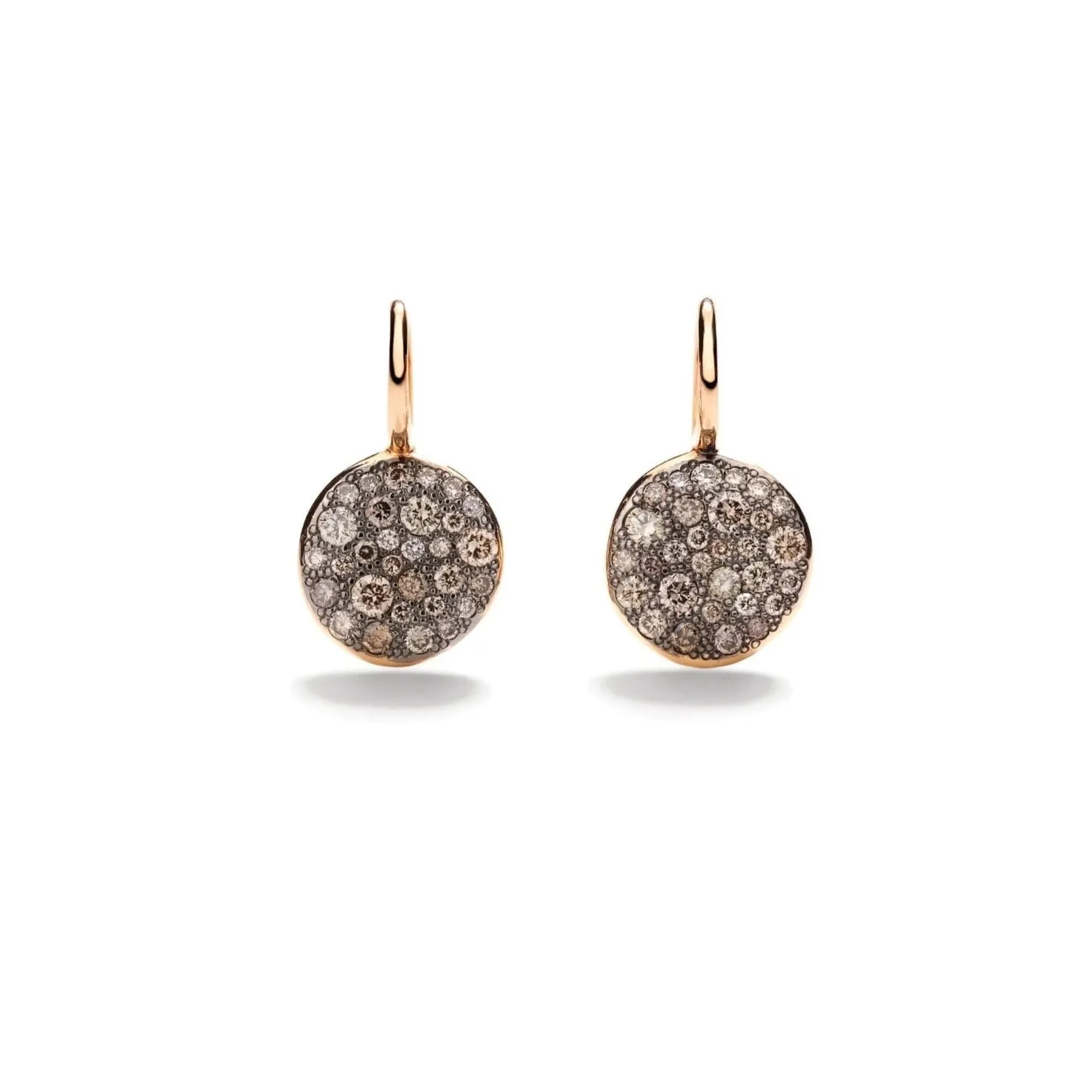 Pomellato - Sabbia - Drop Earrings with Brown Diamonds, 18k Rose Gold