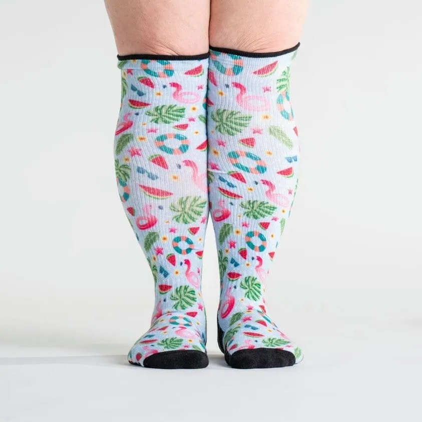 Pool Party Diabetic Compression Socks