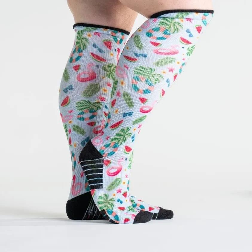 Pool Party Diabetic Compression Socks