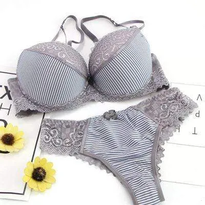 Push Up French Lace Bra and Panty