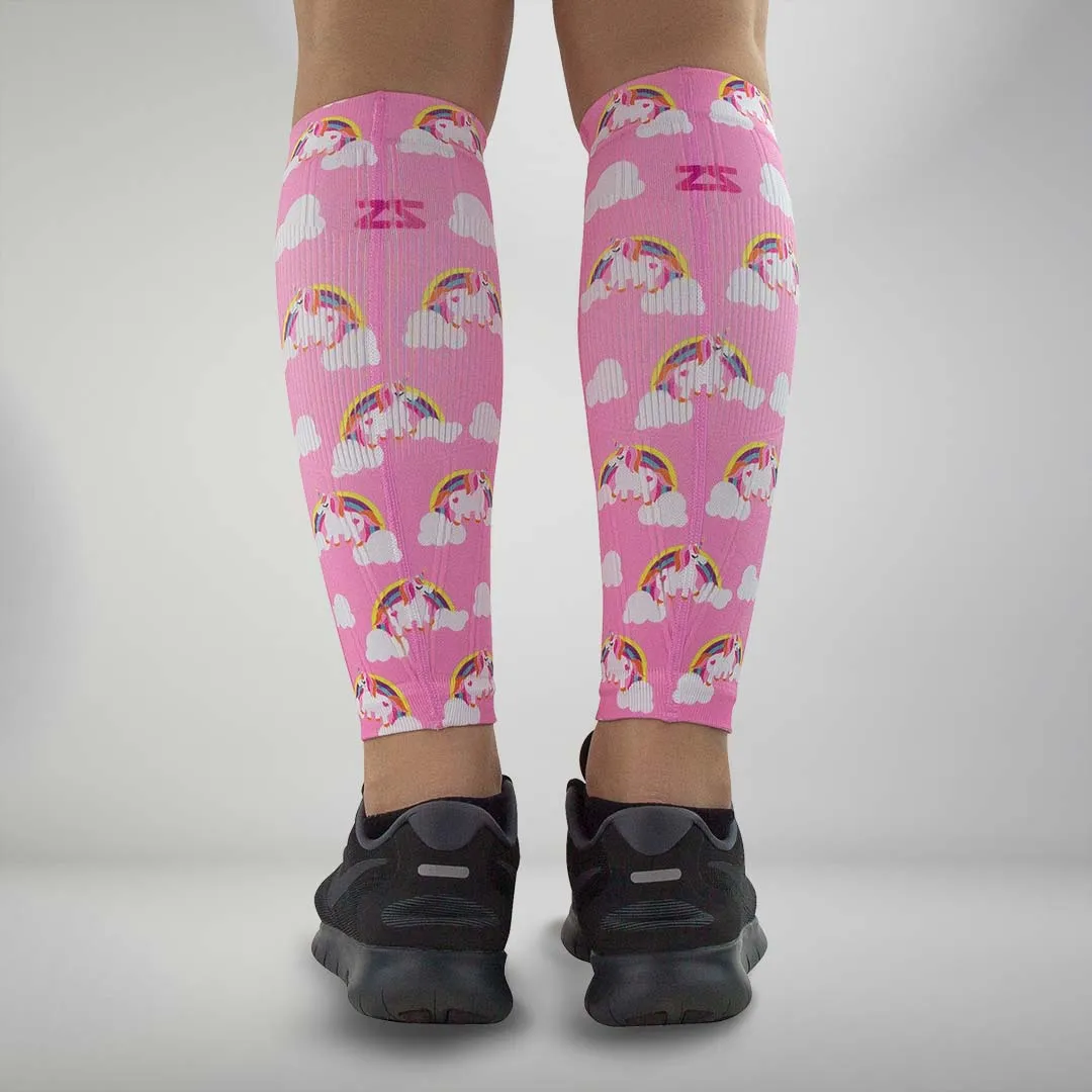 Rainbow Unicorns Compression Leg Sleeve