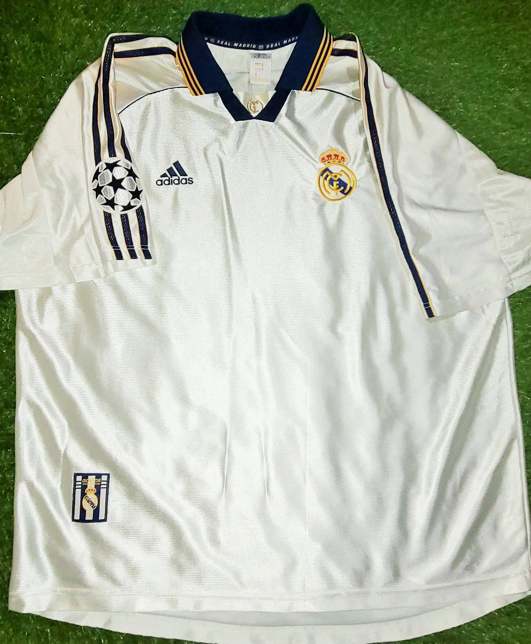 Raul Real Madrid Home 1998 1999 INTERCONTINENTAL CUP Jersey Shirt Camiseta XL