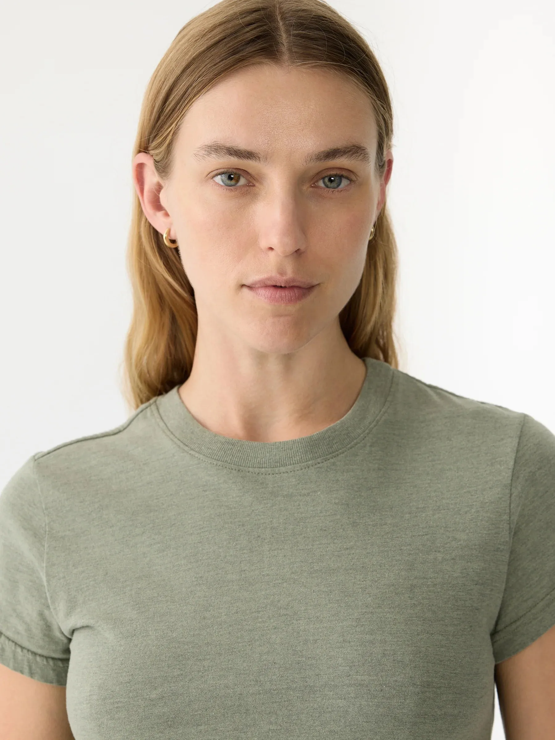 Raw Edge Baby T.Shirt - Sage Marl